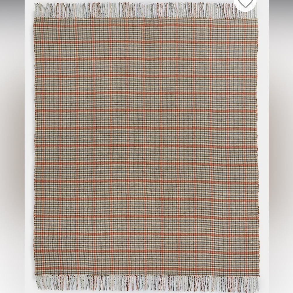 Hudson's Bay Plaid Throw Blanket - Cream and Brown - Picture 4 of 7